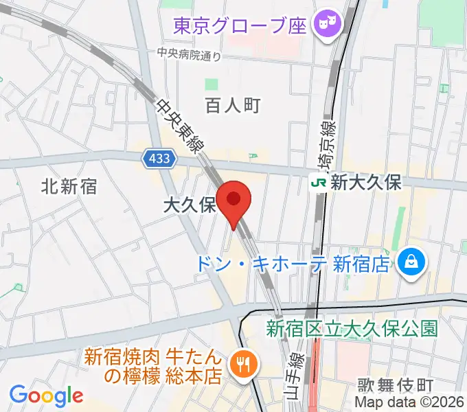 大久保ひかりのうまの地図