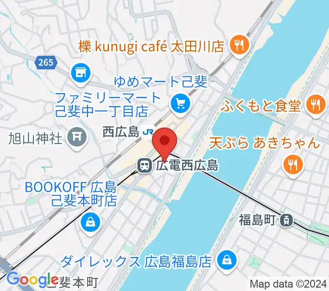 西広島ウッドストックの地図