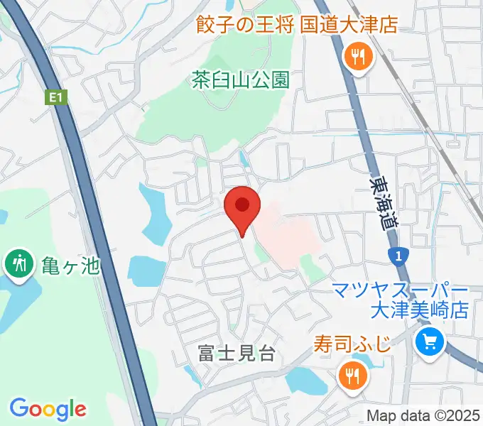 古矢ピアノ教室の地図