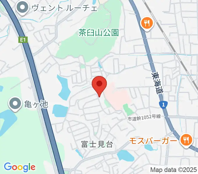 古矢ピアノ教室の地図