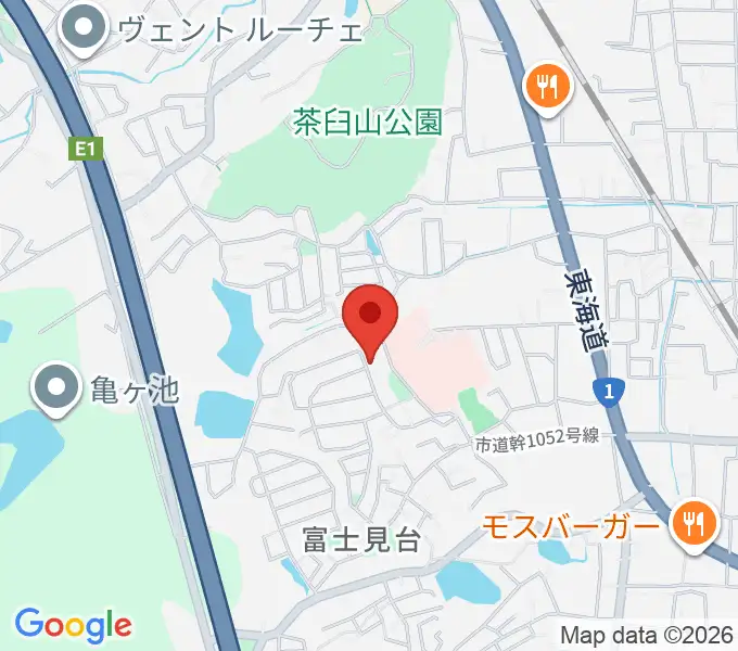 古矢ピアノ教室の地図