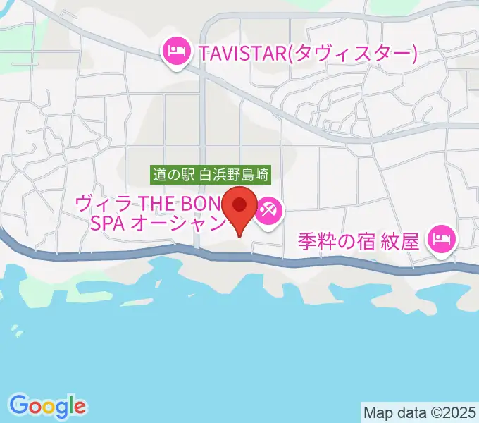 白浜フローラルホールの地図