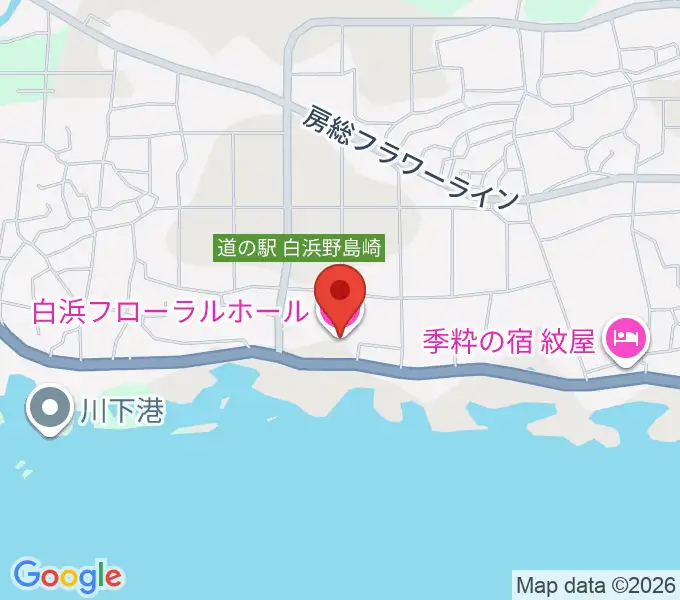 白浜フローラルホールの地図