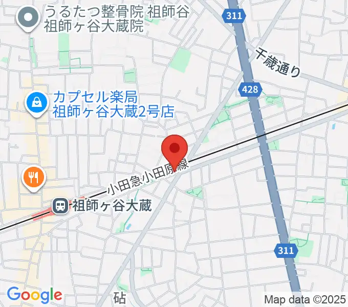 サウンド・シティ世田谷の地図