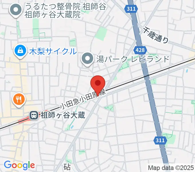 サウンド・シティ世田谷の地図