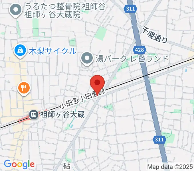 サウンド・シティ世田谷の地図