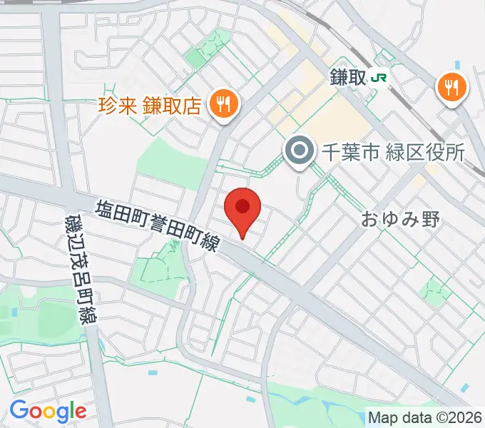 Azul ギター教室の地図