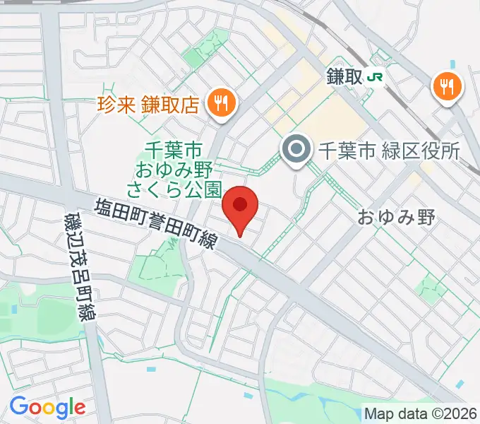 Azul ギター教室の地図