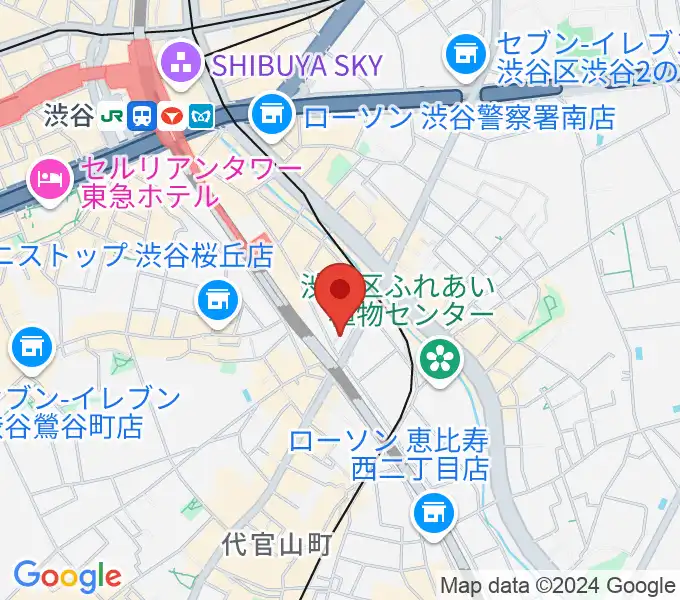 渋谷CIRCUS TOKYOの地図