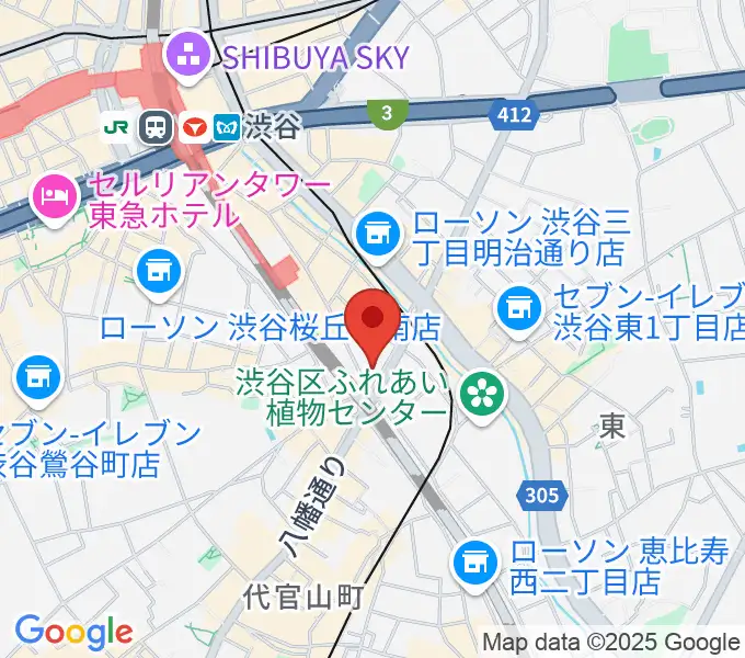 渋谷CIRCUS TOKYOの地図