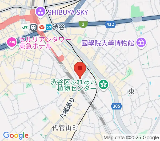 渋谷CIRCUS TOKYOの地図