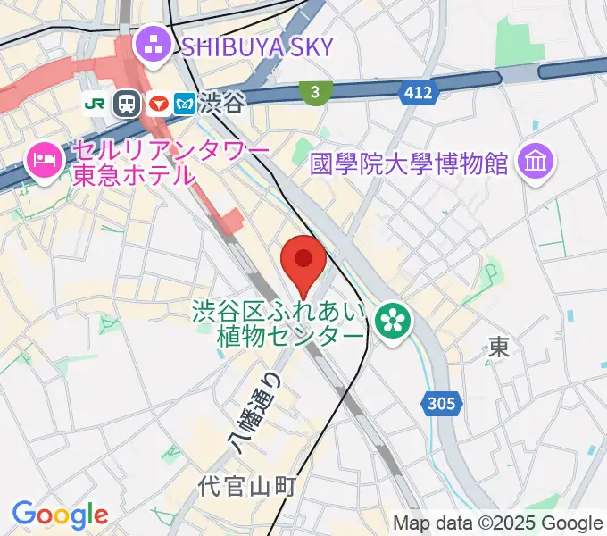 渋谷CIRCUS TOKYOの地図