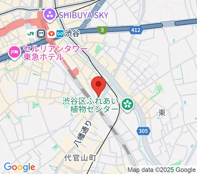 渋谷CIRCUS TOKYOの地図