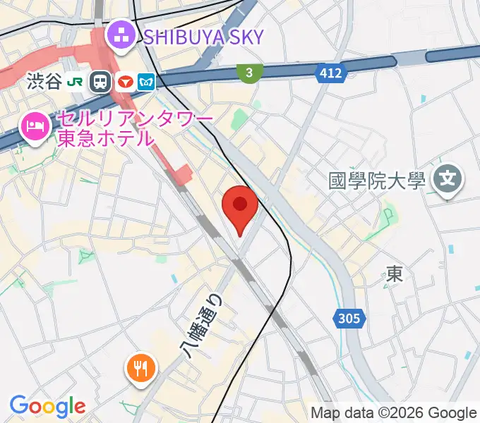 渋谷CIRCUS TOKYOの地図