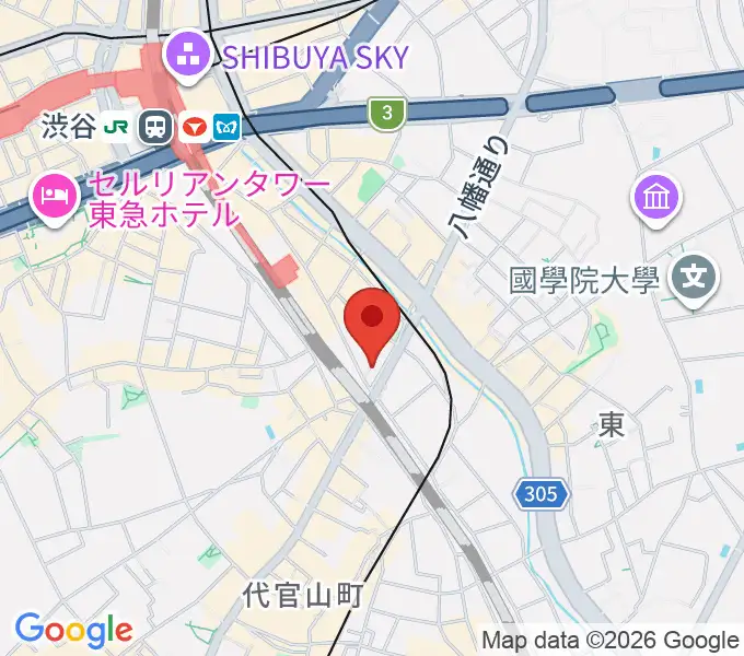 渋谷CIRCUS TOKYOの地図