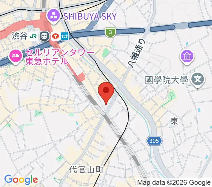 渋谷CIRCUS TOKYOの地図