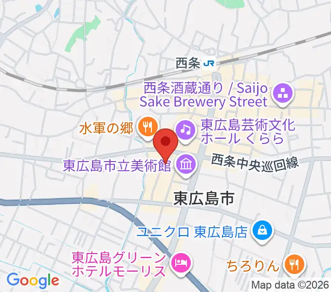 西条Amigoの地図