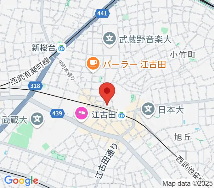 村川ヴァイオリン工房の地図