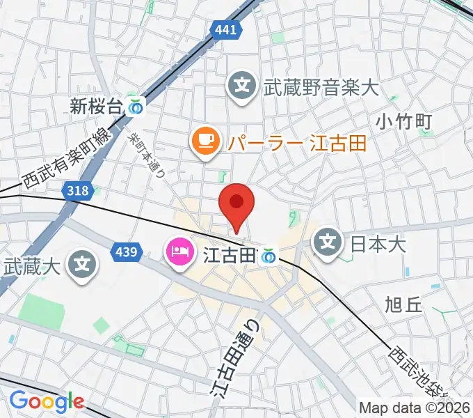 村川ヴァイオリン工房の地図