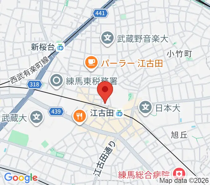 村川ヴァイオリン工房の地図