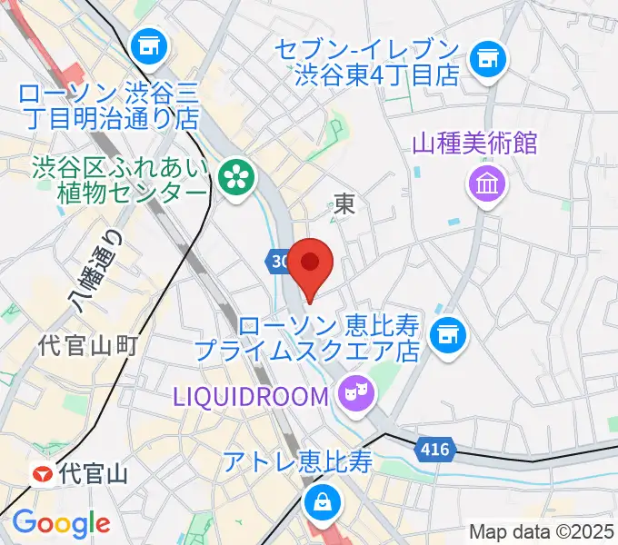 恵比寿クレアートの地図