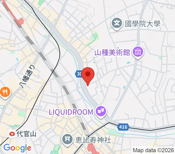 恵比寿クレアートの地図