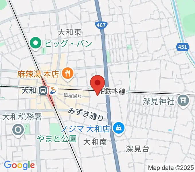 やまと芸術文化ホールの地図