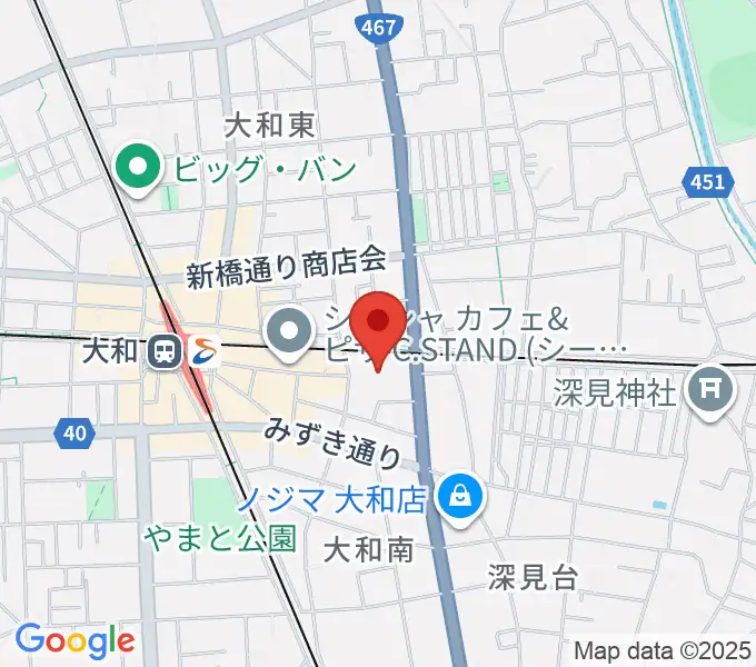 やまと芸術文化ホールの地図