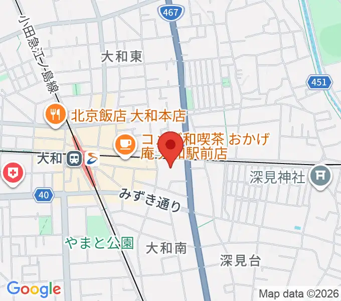 やまと芸術文化ホールの地図