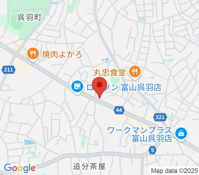 スタジオサンライズ21の地図