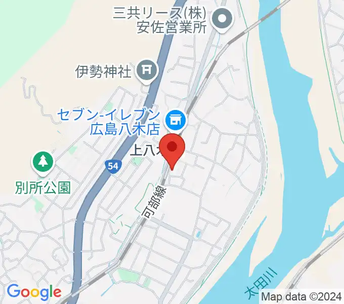 広島カフェ・テアトロ・アビエルトの地図