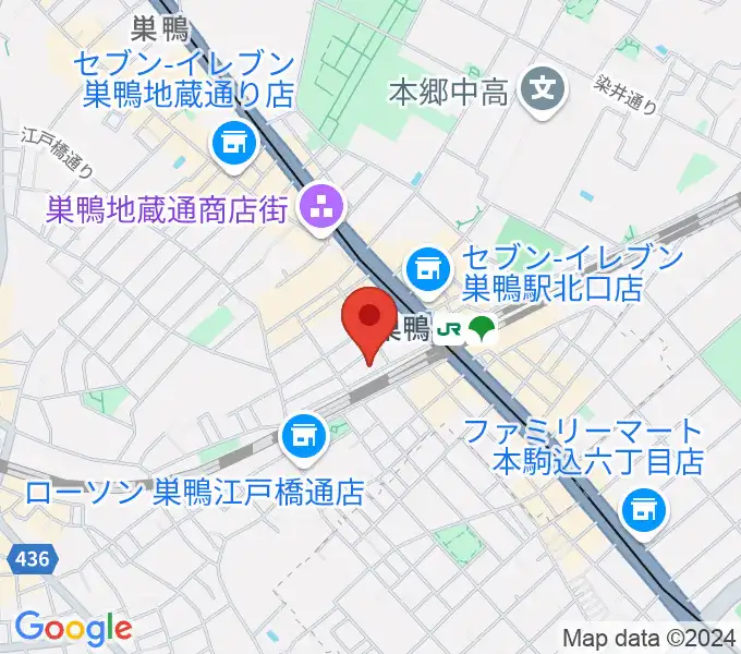 巣鴨Moonglowの地図