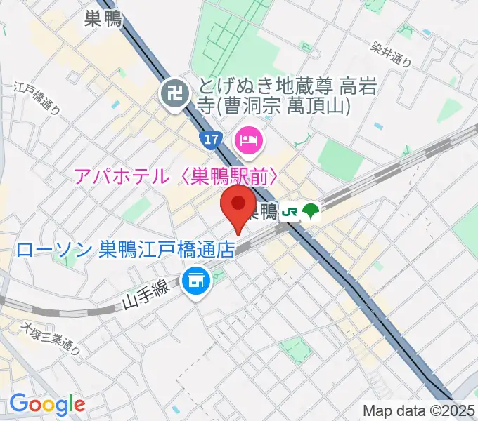 巣鴨Moonglowの地図