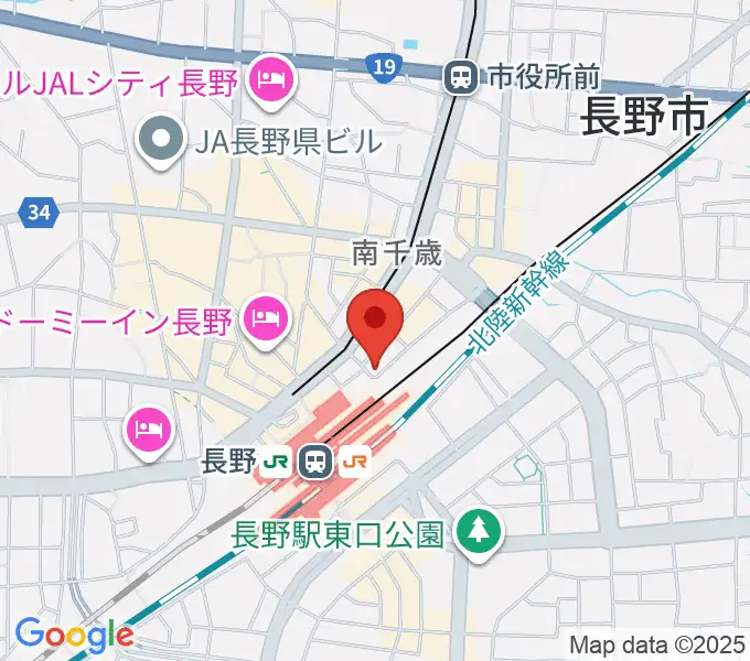 長野クラブジャンクボックスの地図