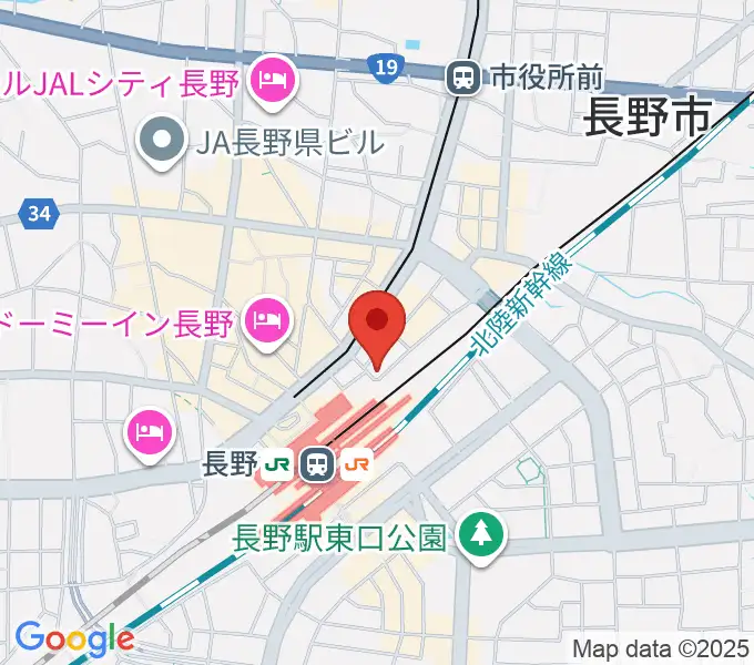 長野クラブジャンクボックスの地図