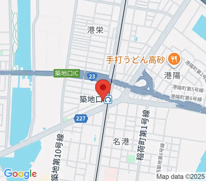 名古屋 夜空と月のピアスの地図