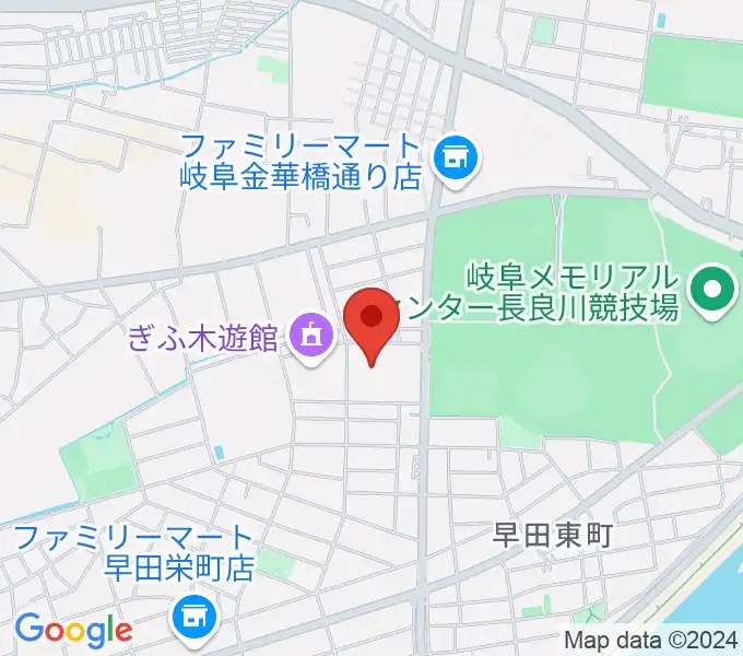 ぎふ清流文化プラザ長良川ホールの地図