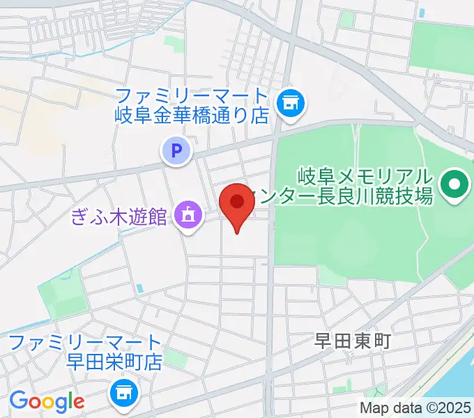 ぎふ清流文化プラザ長良川ホールの地図