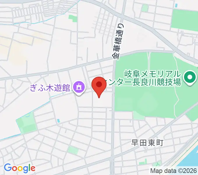 ぎふ清流文化プラザ長良川ホールの地図