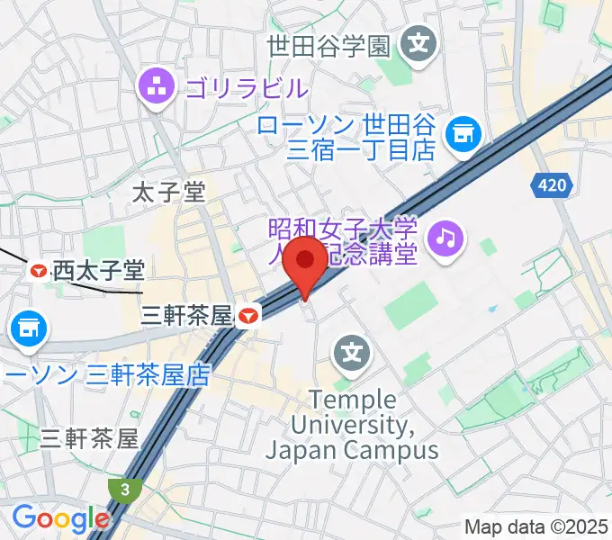 三軒茶屋 茶茶茶の地図