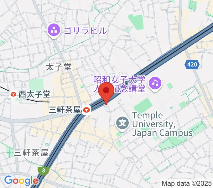三軒茶屋 茶茶茶の地図