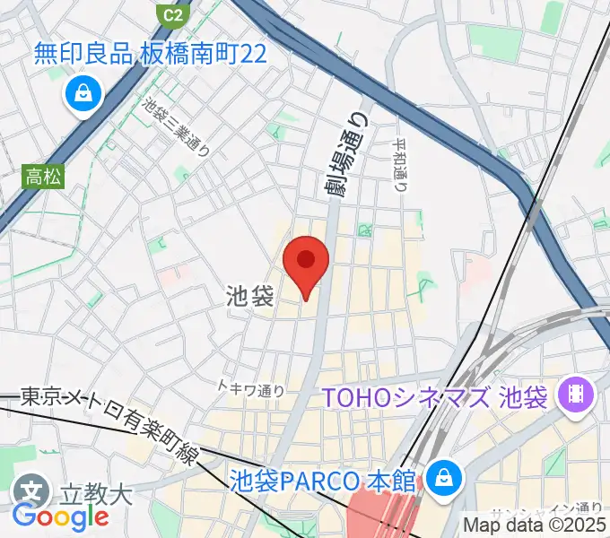 池袋P's Barの地図