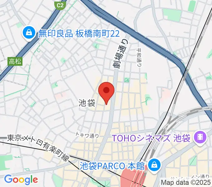 池袋P's Barの地図
