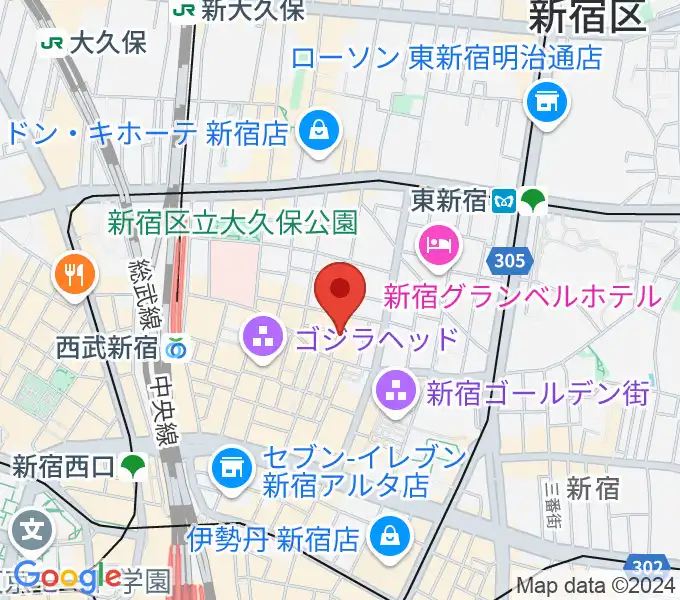 新宿club SCIENCEの地図