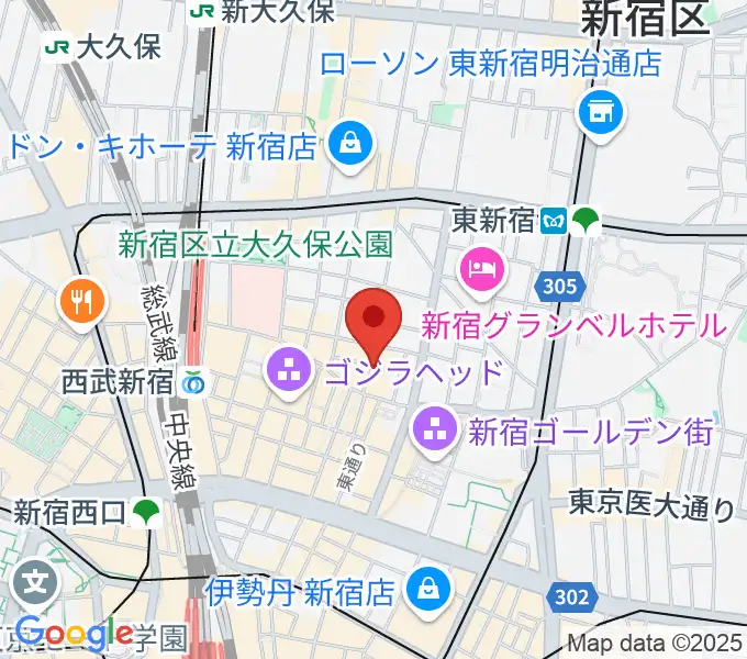 新宿club SCIENCEの地図