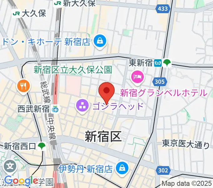 新宿club SCIENCEの地図