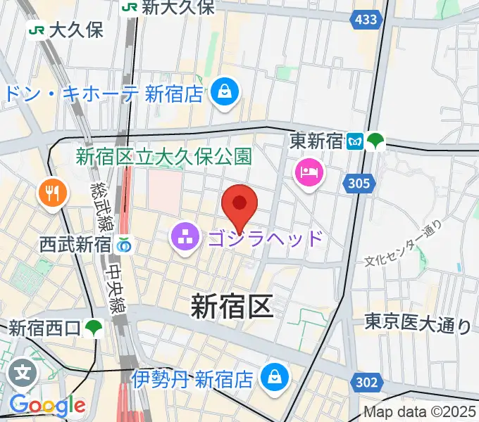 新宿club SCIENCEの地図