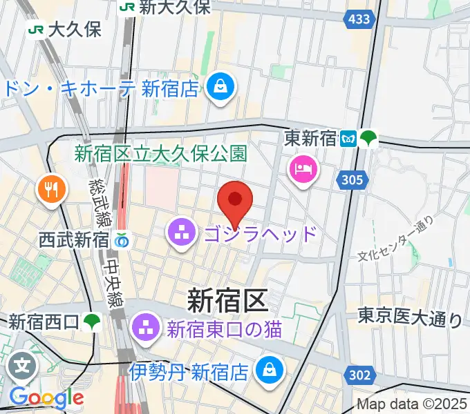 新宿club SCIENCEの地図
