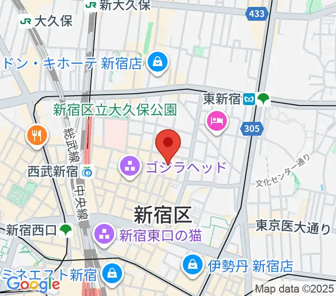 新宿club SCIENCEの地図