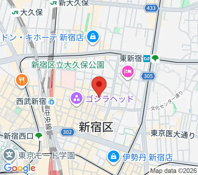 新宿club SCIENCEの地図